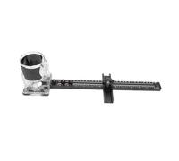 Luocute Soporte de Ranura de Fresado de 4 en 1, Plantilla de Corte de Círculo de Enrutador Multifuncional de Aleación de Aluminio con Base de Enrutador Desmontable para Carpintería de