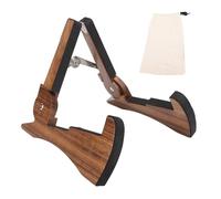Luocute Soporte para Guitarra, Soporte de Suelo Plegable de Madera con Estructura en Forma de A y Base de Goma Antideslizante, para Guitarras Acústicas, Eléctricas, Bajos y Guitar