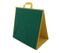 Luocute Tablero de Fieltro Plegable, Tablero de Enseñanza Independiente de Doble Cara con Correa Portátil para Aprendizaje Temprano, Tableros de Fieltro Magnéticos para Aula Preescolar, (Azul Verde)