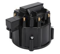Luocute Tapa y Rotor del Distribuidor, Conjunto de Captura de Reemplazo de Gotor de la Tapa del Distribuidor Grande para K549 283 305 307 327 350 400 BBC 454 396 427 (BLACK)
