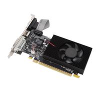 Luocute Tarjeta de Gráficos de 4GB DDR3 de 128 bits, Ventilador de Enfriamiento Silencioso, 2 Pantallas, Soporte de Cajas de Torre ATX, GF108 40 NM Material, para Trabajar con VGA,