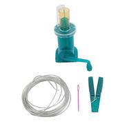 Luocute Tejedor de Carrete de Mano, Herramienta de Tejer Easy Weaver, Dispositivo de Tejido Manual para el Hogar con Clip, Mini Máquina de Coser para Manualidades, Suéteres, Pulseras, (GREEN)
