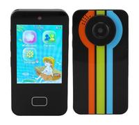 Luocute Teléfono Inteligente para Niños, con ABC Dibujando una Música de Doble Cámara Reproductora de 2.8 Pulgadas Touch Screen Teléfono Educativo, Tarjeta de Memoria de 8 GB (Black)