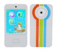 Luocute Teléfono Inteligente para Niños, con ABC Dibujando una Música de Doble Cámara Reproductora de 2.8 Pulgadas Touch Screen Teléfono Educativo, Tarjeta de Memoria de 8 GB (White)
