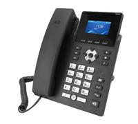 Luocute Teléfono VoIP Empresarial con Pantalla LCD a Color de 2,4 Pulgadas, 2 Líneas SIP, Compatible con PoE, Gigabit Ethernet Dual con Cancelación de Ruido para Oficinas Pequeñas,