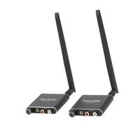 Luocute Transmisor y Receptor de Audio Inalámbrico 2.4G, Calidad de Sonido HD sin Demora en la Transmisión con Salida de Entrada de 3,5 Mm, para Barra de Sonido de Altavoz Subwoofer de (Enchufe de