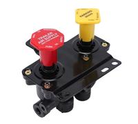 Luocute Válvula de Control de Tablero MV3, Válvula de Freno de Aire para Camión con Puerto de 3/8 de Pulgada y 6 Interfaces, Reemplazo para Haldex KN20619, con Estructura de Cuerpo de