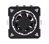 Luocute Ventilador de Escape de Humo, Ventilador de Curado de Enfriamiento 3 en 1 con Lámpara de Visualización de Luz y Polvo, Rodamientos Duales de Alta Velocidad 15000r/min, con