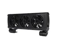 Luocute Ventilador de Refrigeración para Acuario, 3 Cabezales y 5 Velocidades con Temporizador