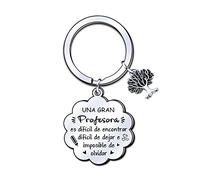 LUODAN Regalo Maestro Llavero,Maestro Profesora Gracias Maestro por el Regalo Grabado Llavero Graduación Regalo del dia del Profesora Regalo de acción de Gracias(3)