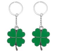 LUOEM 2 piezas trébol llavero llavero St.Patrick día regalo