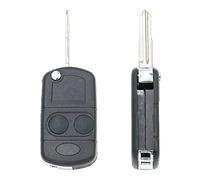 LUOERPI Reemplazo de Carcasa de Llave de Coche,para MG TF ZR ZS 2000-2003,Carcasa de Llave en Blanco remota modificada de 2 Botones,Hoja de Llave sin Cortar