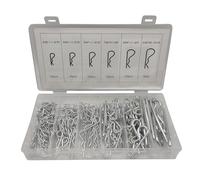 LUOFANG 150 pasadores de enganche de acero con resorte, pasadores de retención para tractor, clip de resorte para sistema de bloqueo de pasadores de enganche, duradero