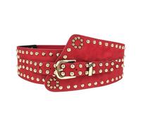 LUOFANG Cinturón con Hebilla para Mujer, corsé Debajo del Busto, Correa de Cintura elástica con Remache para Fiesta de graduación