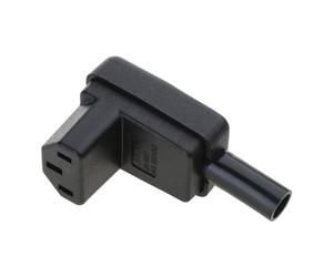 LUOFANG Conector de Cable de alimentación IEC 320 C13, Conector Hembra en ángulo de 90 Grados, CA 10A, 250V, Negro