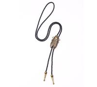 LUOFANG Corbata de bolo para Hombre Estilo Vaquero Occidental con Hebilla de cigarra Tallada Decoraciones Accesorios de Disfraz de Halloween