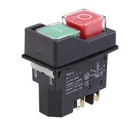 LUOFANG KLD 28A Interruptor Impermeable interruptores de botón a Prueba de explosiones 220V IP55 Negro
