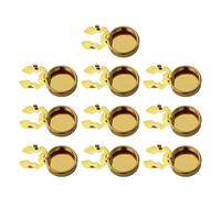 LUOFENG 10 Uds. Gemelos Redondos de latón con Cubierta de botón para puños para Camisa Formal de Boda, Cubiertas de Botones Formales para Hombre, Gemelos de imitación