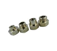 LUOFENG 4 adaptadores de conexión de cilindro de gas de instalación rápida, conector hexagonal de latón, convertidor de estufa de campamento, fácil de usar