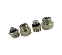 LUOFENG 4 adaptadores de conexión de cilindro de gas de instalación rápida, conector hexagonal de latón, convertidor de estufa de campamento, fácil de usar