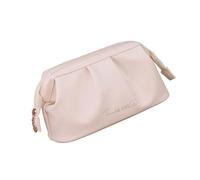 LUOFENG Bolsa de maquillaje de piel sintética de 10 x 21 x 12 cm, impermeable, para viajes diarios y viajes cortos, manteniendo los cosméticos organizados