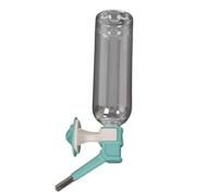 LUOFENG Botella de agua colgante para mascotas de 490 ml con boquilla giratoria de 360 grados a prueba de fugas para perros pequeños, gatos, uso en interiores y exteriores