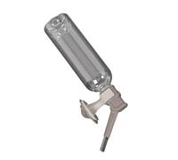 LUOFENG Botella de agua colgante para mascotas de 490 ml con boquilla giratoria de 360 grados a prueba de fugas para perros pequeños, gatos, uso en interiores y exteriores