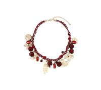 LUOFENG Collar con colgante de corazón floral de moda, cadena ajustable, joyería elegante para mujer
