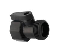 LUOFENG Conector de manguera de bola ABS de una sola pasada para jardín