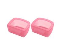 LUOFENG Cuenco de agua colgante a prueba de derrames para perros pequeños, diseño de gancho seguro, comedero de agua de plástico, fácil de limpiar, 2 unidades