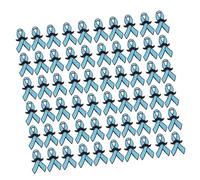 LUOFENG Elegante broche de lazo azul para eventos formales y atuendos casuales con diseño de aleaciones seguras