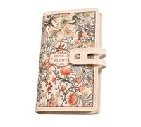 LUOFENG Elegante tarjetero de PVC para mujer con 20 ranuras, organizador de gran capacidad, bolsa de almacenamiento de documentos impermeable