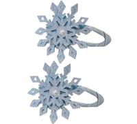 LUOFENG Horquilla para el pelo con temática de copos de nieve, 2 piezas para mujeres y niñas, pasadores laterales antideslizantes para todas las edades