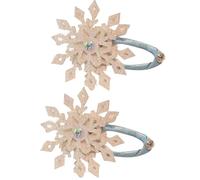 LUOFENG Horquilla para el pelo con temática de copos de nieve, 2 piezas para mujeres y niñas, pasadores laterales antideslizantes para todas las edades