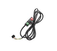 LUOFENG Interruptor de bocina de faro eléctrico para bicicleta, control de señal de giro, botón de plástico para manillar de bicicleta, 22 mm, botón modificado para faro