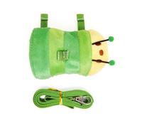 LUOFENG Juego de arnés y correa para hurones, chaleco de animales pequeños, arnés con campanas seguras, ropa para caminar para bebés, conejos, otras mascotas pequeñas