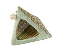 LUOFENG Nido de pájaros colgante para loros, diseño triangular, tienda de campaña de refrigeración de tela transpirable, accesorios decorativos de jaula