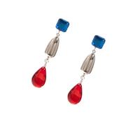 LUOFENG Pendientes sofisticados con forma de lágrima, pendientes delicados con textura acrílica para los amantes de la moda