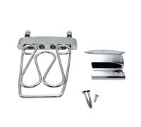 LUOFENG Puente de metal de 4 cuerdas para bajo Jazzs, textura de metal para mejorar la resonancia y la estabilidad de afinación precisa en guitarras eléctricas