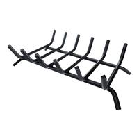 Luoieo Rejilla para chimenea, soporte de leña para chimenea, 21 pulgadas, resistente, de hierro fundido, para el interior de la chimenea, accesorios para hoguera, herramientas para chimenea