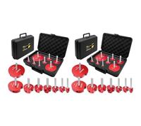 Luoilba Juego de 16 escariadores de tubo de PVC, ahorradores de llaves de tubo de PVC, apto para herramientas estándar de 1/2 brocas PCV