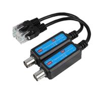 Luoilba Para red IP, 1 par de 10/100 Mbits/1 Ch Pasivo, transmisor coaxial para la cámara IP NVR vía coaxial