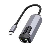 Luoilba Tarjeta de red con cable de 2,5 Gbps de alta velocidad tipo C a RJ45 convertidor Ethernet para ordenador portátil PC
