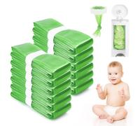 LUOJINYI papelera pañales bebe, 12 Piezas Recambios Contenedor de Pañales, compatible con el contenedor de pañales Tommee Tippee Sangenic Tec Simplee Sangenic Twist & Click（compatible con todos）