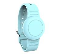 Luojuny Correa de muñeca de Personaje de Dibujos Animados para niños Pulsera Impermeable Rastreador Funda Protectora Silicona Suave Seguro Cómodo de Usar GPS Airtag Ajustable Menta Verde