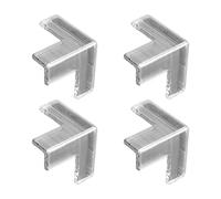 Luojuny Protector de esquina de mesa, sin perforaciones, seguridad para bebés, borde liso, tipo L, tipo T, tipo ventilador, mesa de bebé, protector de esquinas de escritorio, productos para bebés B