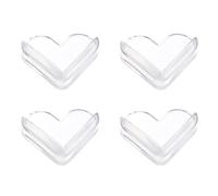 Luojuny Protector de esquina de mesa transparente seguridad para bebés engrosado amor en forma de corazón muebles de escritorio cubierta de esquina almohadilla suministros para el hogar Corazones