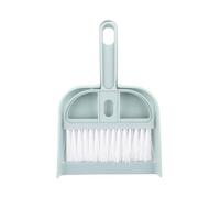 Luojuny Recogedor compacto pequeño seguro aquí hay un título del producto para mini juego descrito ligero con agujero para colgar, cerdas suaves y duraderas, sin arañazos, azul