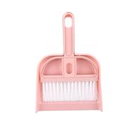 Luojuny Recogedor compacto pequeño seguro aquí hay un título del producto para mini juego descrito ligero con agujero para colgar, cerdas suaves y duraderas, sin arañazos, rosa