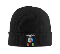 LUOJZGUMU Aphex Twin Llama a Gorro de Casco Unisex de Invierno de Gorro de Punto de Hombre Gorro de Punto de Estilo de esquí de Exterior con Calaveras de esquí para Hombres